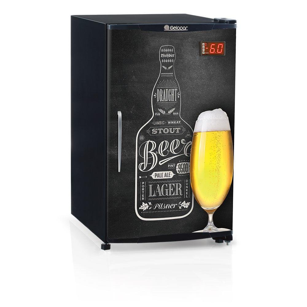 Cervejeira Grba-120qc Porta Cega Adesivada Frost Free Capacidade 120 L Gelopar 220v
