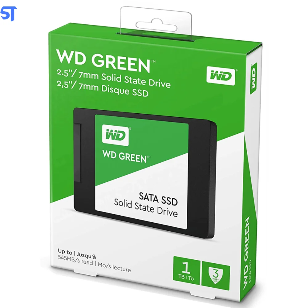 SSD Wd Green 1TB Sata Leitura 545mbs KaBuM
