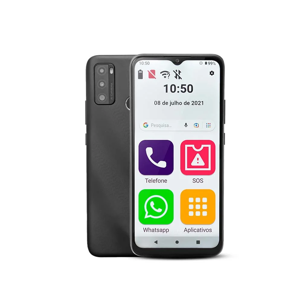 Smartphone Obabox Conecta Max, Tela 6.5, Preto - Ob028