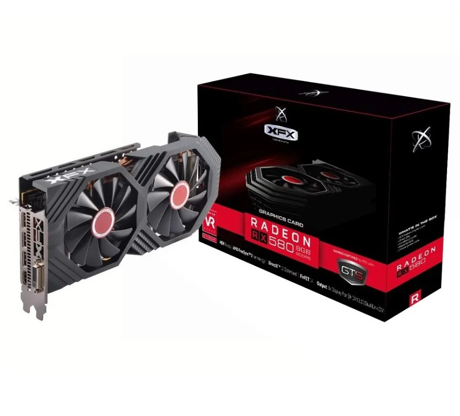 Placa de Vídeo XFX AMD Radeon RX 580 KaBuM