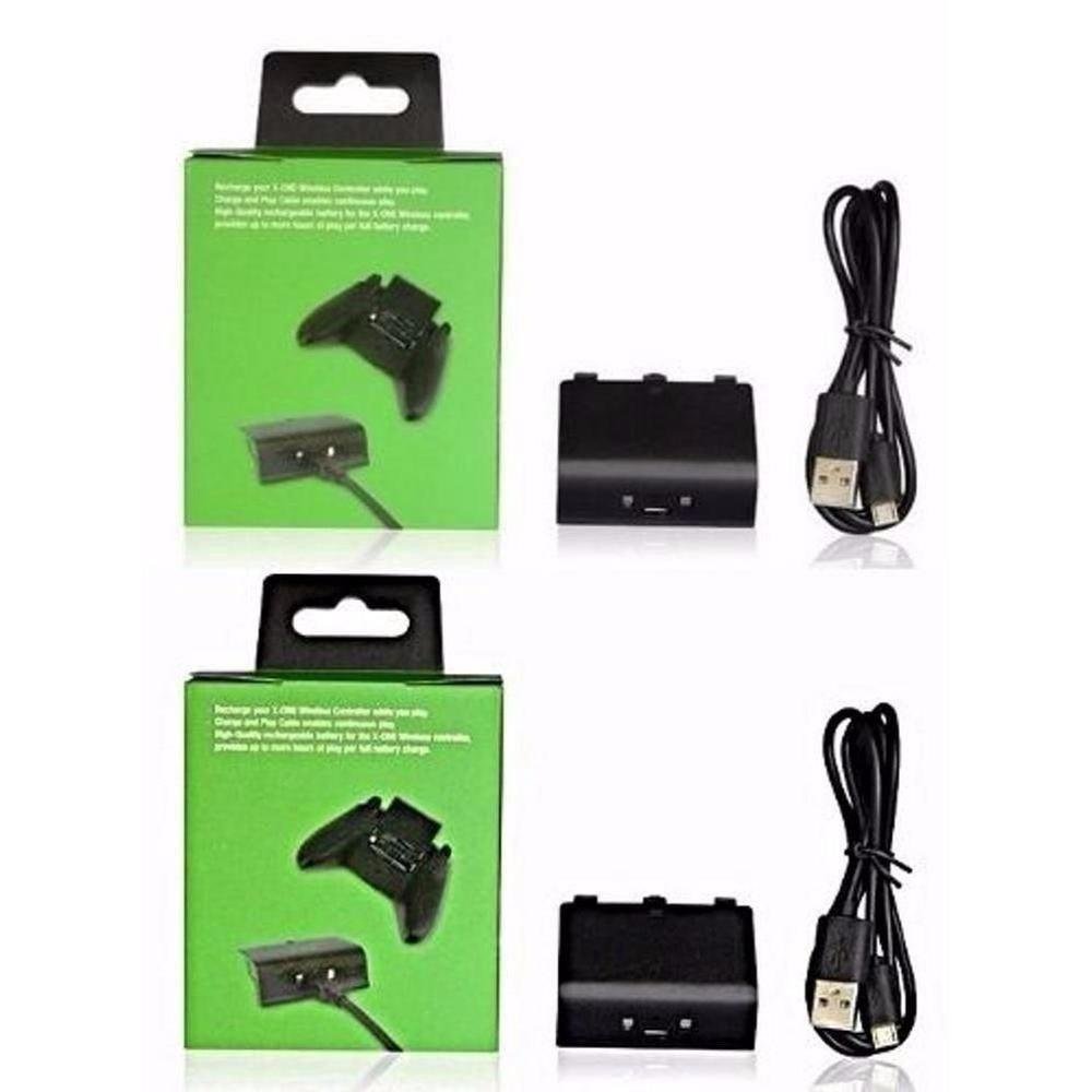 Play & Charge Kit 2 Baterias Controle Xbox One Cabo Carregador