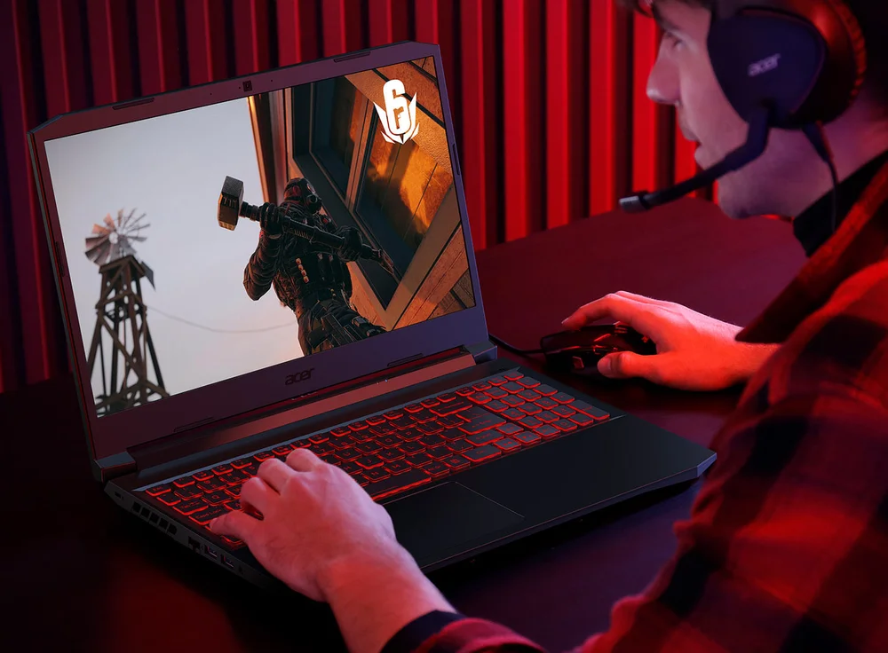 Notebook Gamer Acer, i7 10750H, 8GB, SSD 512GB, GTX 1650, Full HD 144Hz, Windows 11 - AN515-55-79X0
