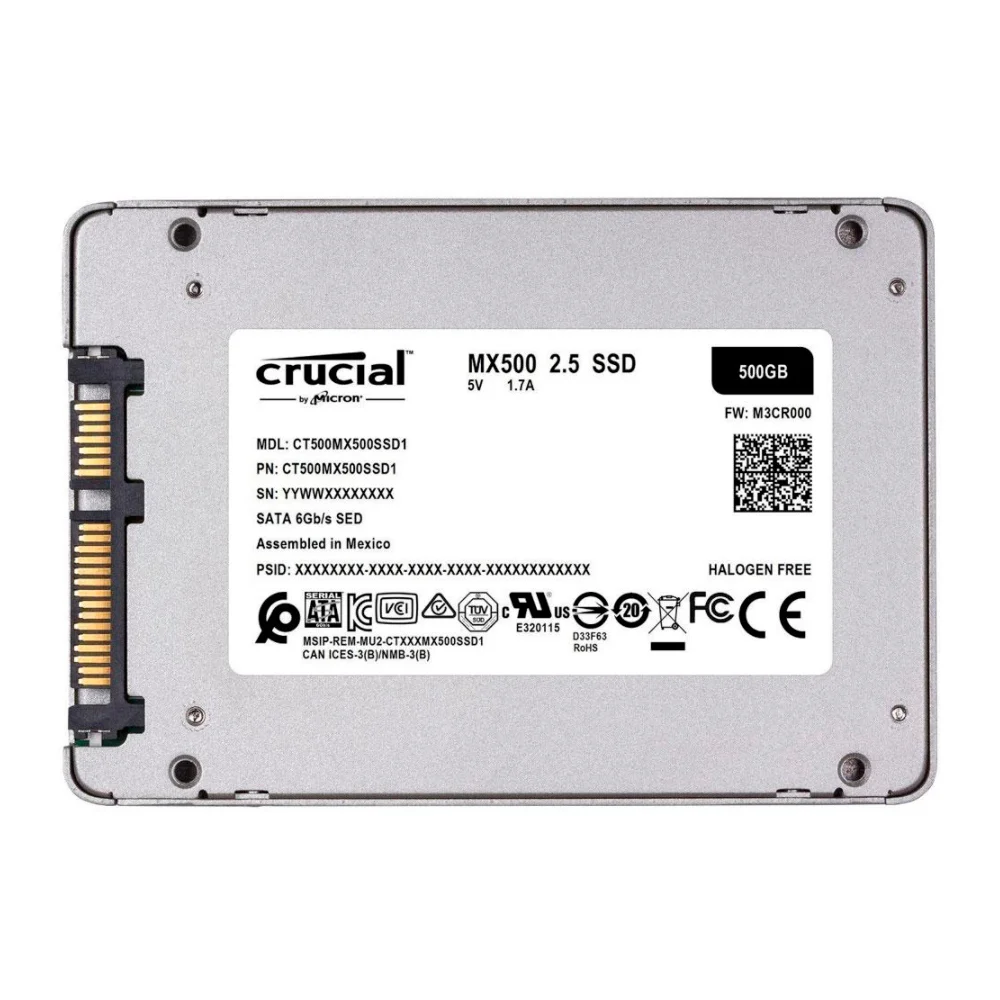 crucial MX500 2.5 SSD 500GB 99%　622 Produtos com até 15 OFF no PIX KaBuM