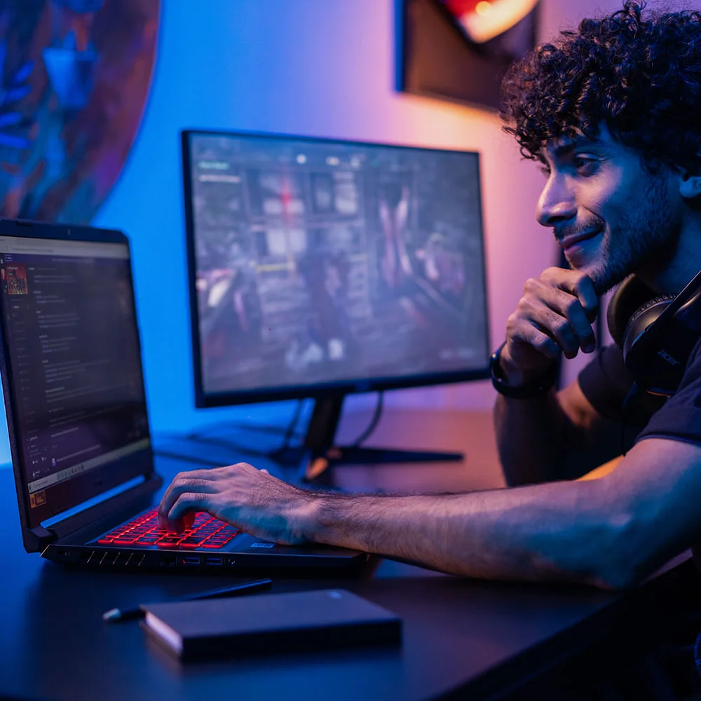 Notebook Acer Nitro 5, Intel Core i5, 8GB RAM, NVIDIA GTX 1650, HD 256GB, SSD 1TB, 15.6 Full HD, Windows 11, Preto e Vermelho - AN515-55-58UJ Notebook Acer Nitro 5, Intel Core i5, 8GB RAM, NVIDIA GTX 1650, HD 256GB, SSD 1TB, 15.6 Full HD, Windows 11, Preto e Vermelho - AN515-55-58UJ