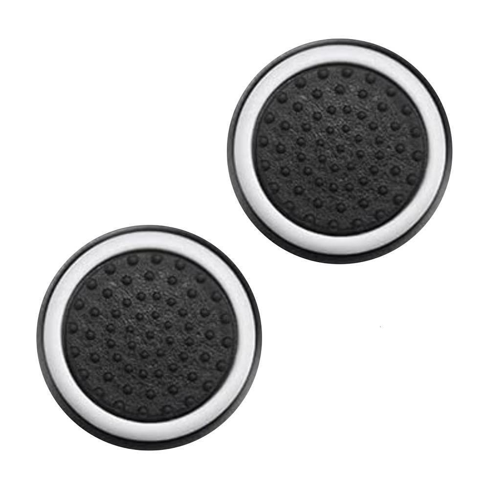 1 Par De Grips P/ Controle Anti Derrapante Silicone Botão Analógico Do Joystick Cor: Branco