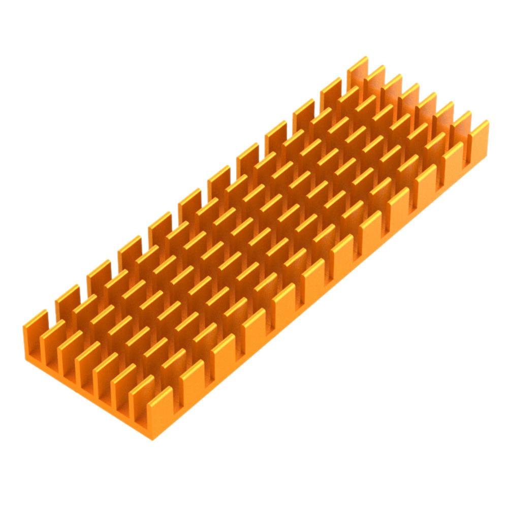 Dissipador Para Ssd M2 Nvme E Ngff 2280 6mm Em Alumínio + Thermal Pad, Alta Eficiência E Maior Refrigeração Cor:dourado Dissipador Para Ssd M2 Nvme E Ngff 2280 6mm Em Alumínio + Thermal Pad, Alta Eficiência E Maior Refrigeração Cor:dourado