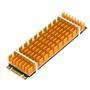 Dissipador Para Ssd M2 Nvme E Ngff 2280 6mm Em Alumínio + Thermal Pad, Alta Eficiência E Maior Refrigeração Cor:dourado