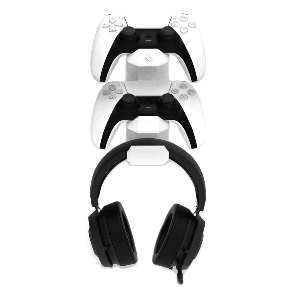 Suporte De Parede Playstation5 Ps5 2 Controles e Headphone, Sculpy | Printing Lifestyle, Excelente Acabamento Suporte De Parede Playstation5 Ps5 2 Controles e Headphone, Sculpy | Printing Lifestyle, Excelente Acabamento