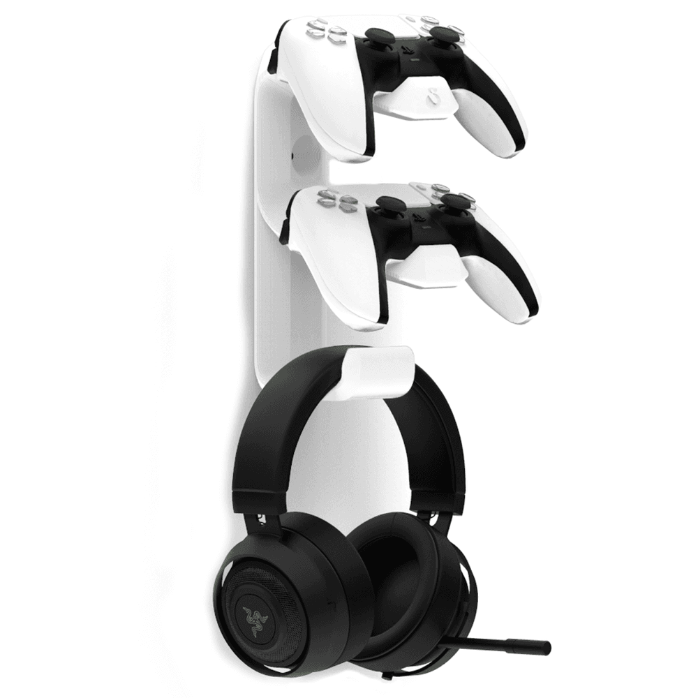 Suporte De Parede Playstation5 Ps5 2 Controles e Headphone, Sculpy | Printing Lifestyle, Excelente Acabamento Suporte De Parede Playstation5 Ps5 2 Controles e Headphone, Sculpy | Printing Lifestyle, Excelente Acabamento