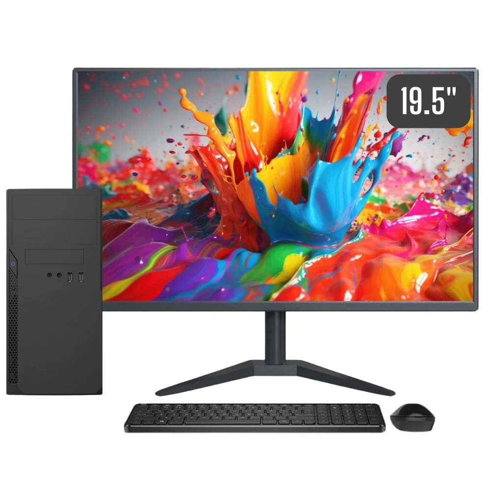 PC Easypc I5 8GB SSD 240GB Monitor 195 KaBuM