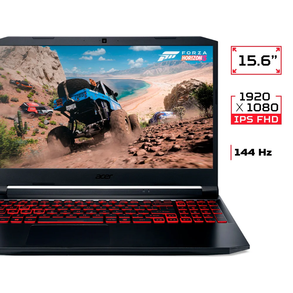 Notebook Gamer Acer Nitro 5 15.6 Fhd 144hz Ryzen 7 5800h 512gb SSD 8gb Gtx 1650 4gb W11 H - An515-45-r1fq Notebook Gamer Acer Nitro 5 15.6 Fhd 144hz Ryzen 7 5800h 512gb SSD 8gb Gtx 1650 4gb W11 H - An515-45-r1fq