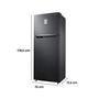 Geladeira Frost Free Samsung Rt43 Com Powervolt Inverter Duplex 440l Black Inox Look Bivolt