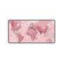Mouse Pad Gamer Criarte Mapa Mundi, Speed, Extra Grande, Rosa, 120x60Cm