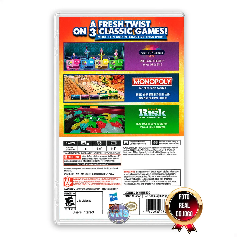 Jogo Hasbro Game Night, Switch