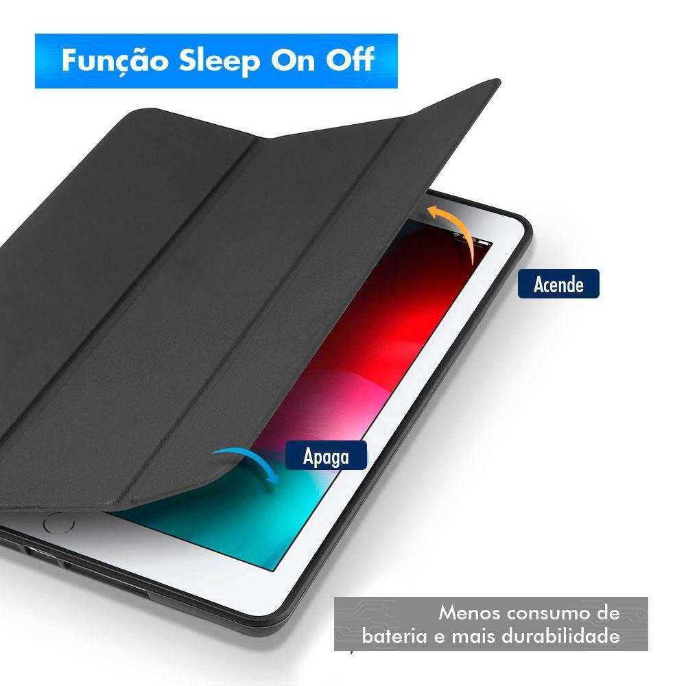 Capa Case Ipad Mini 6, 6ª Geração 2021, 8.3 Polegadas, Capinha Smart, Anti Impacto Queda Premium, Azul Marinho