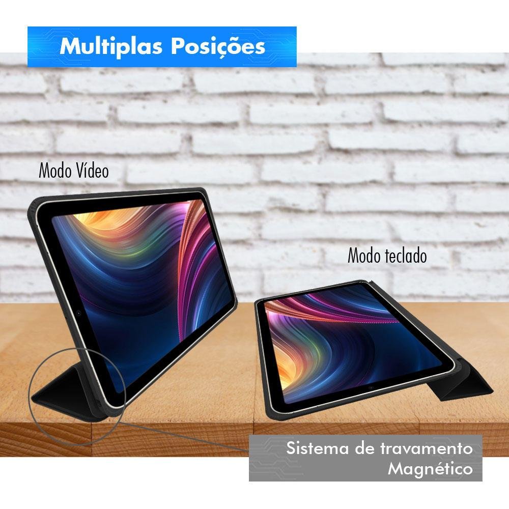 Capa Case Ipad Mini 6, 6ª Geração 2021, 8.3 Polegadas, Capinha Smart, Anti Impacto Queda Premium, Azul Marinho