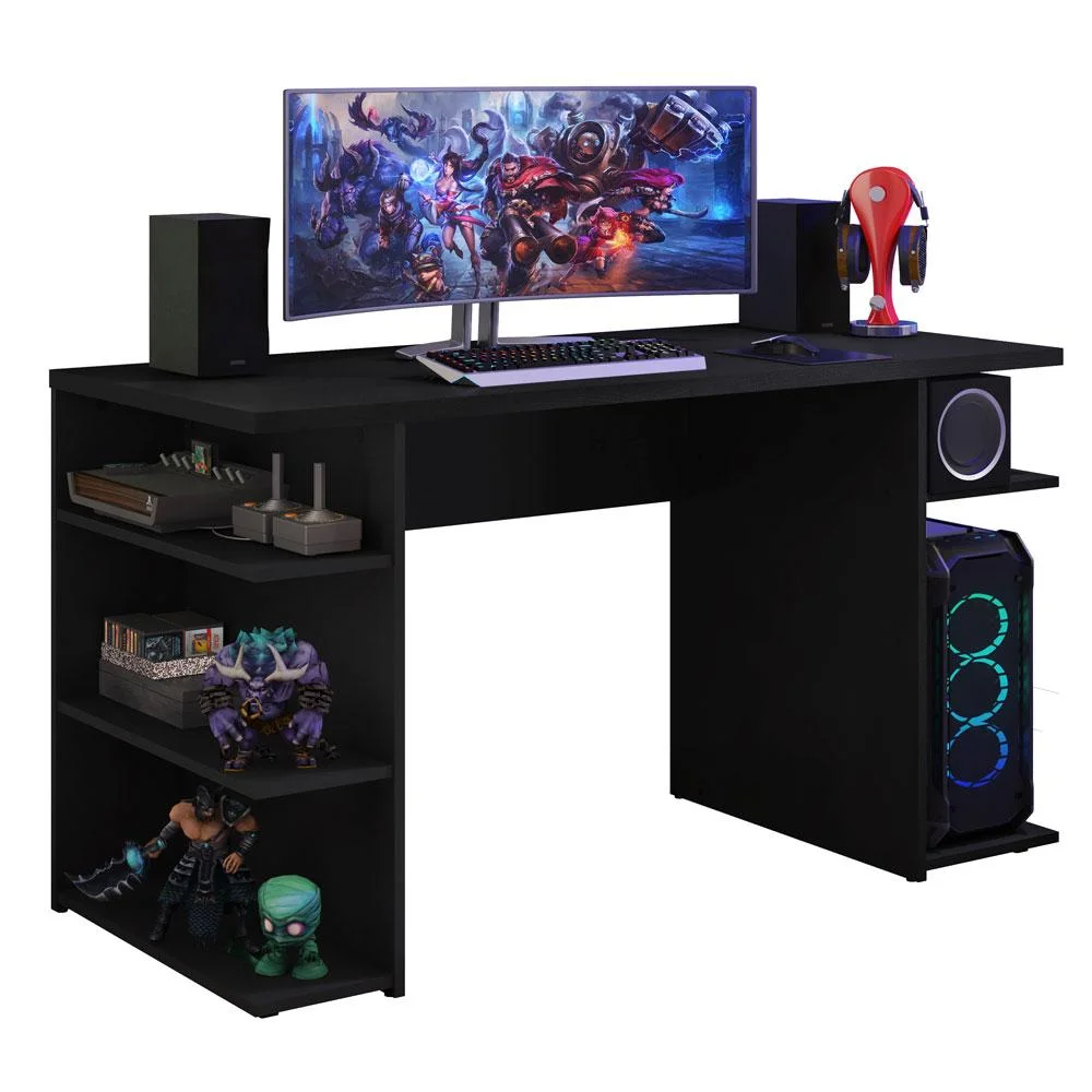 Mesa Madesa 9409, Para Computador Gamer, Preto Mesa Madesa 9409, Para Computador Gamer, Preto