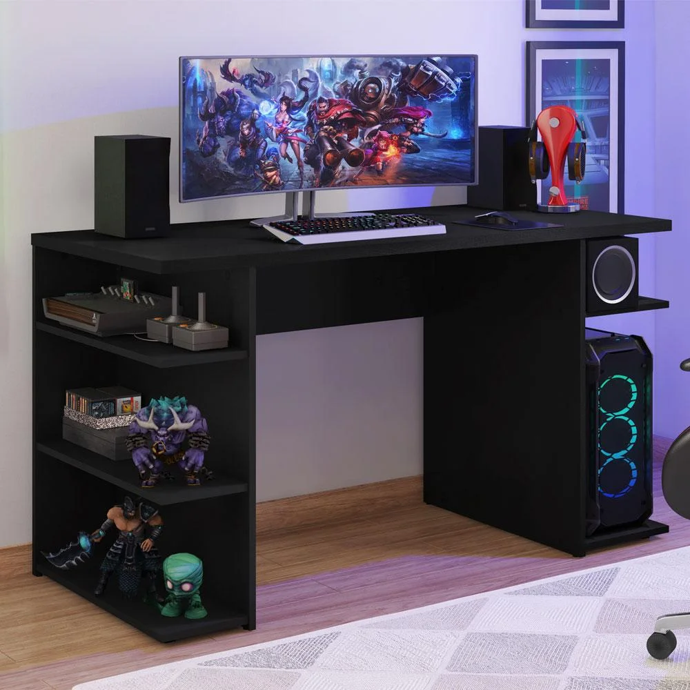Mesa Madesa 9409, Para Computador Gamer, Preto Mesa Madesa 9409, Para Computador Gamer, Preto