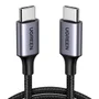 Cabo USB Tipo C Ugreen 1m, Preto, Macho, 60W, Premium
