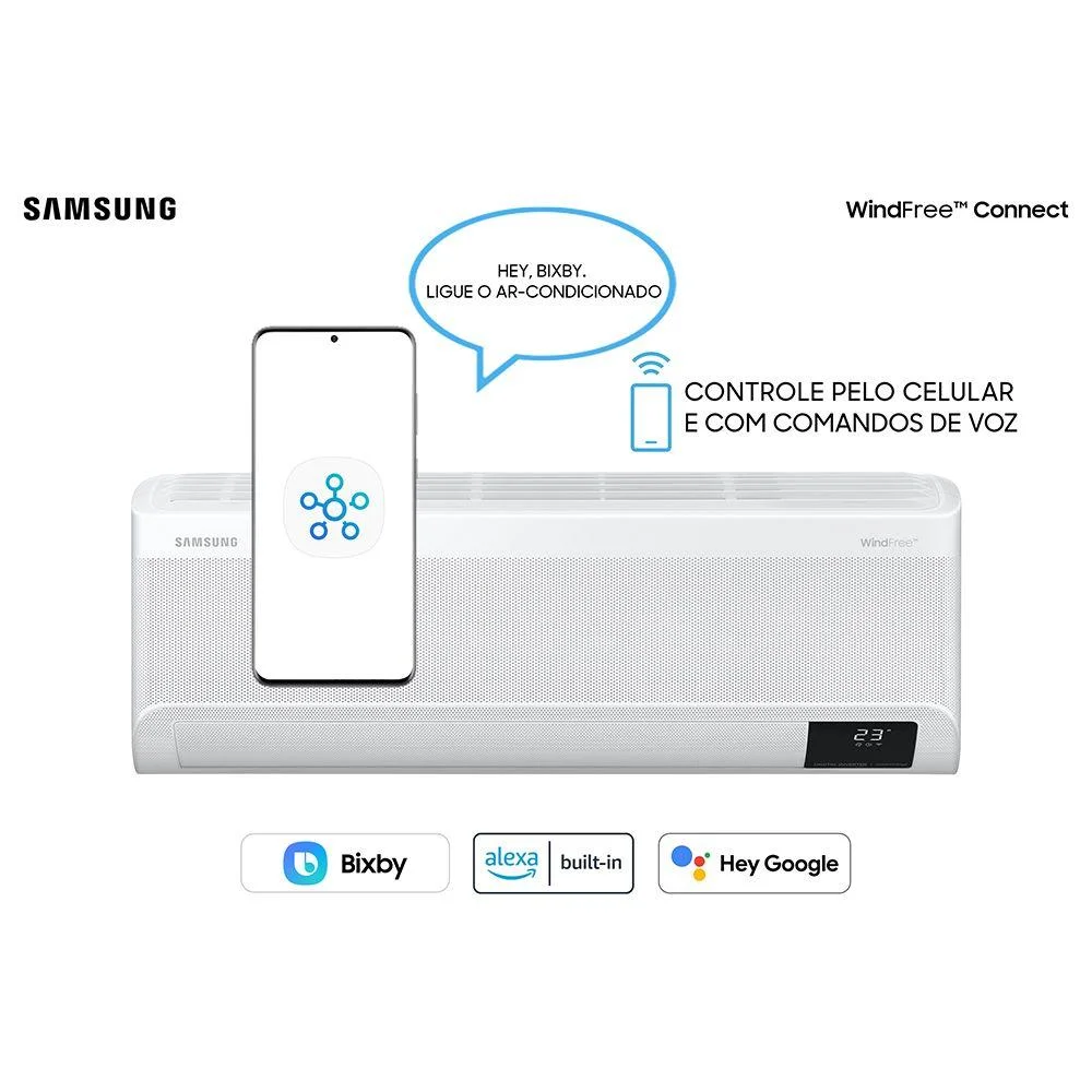 Ar Condicionado Samsung Windfree Connect, Split, Inverter, 18000 Btus, 220V, Quente/frio - Ar18bseaawkxaz Ar Condicionado Samsung Windfree Connect, Split, Inverter, 18000 Btus, 220V, Quente/frio - Ar18bseaawkxaz