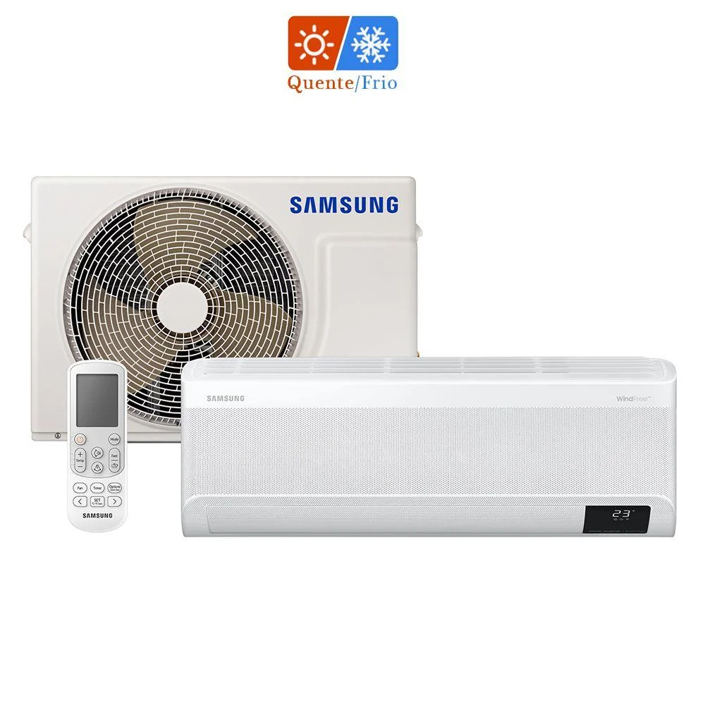 Ar Condicionado Samsung Windfree Connect, Split, Inverter, 18000 Btus, 220V, Quente/frio - Ar18bseaawkxaz Ar Condicionado Samsung Windfree Connect, Split, Inverter, 18000 Btus, 220V, Quente/frio - Ar18bseaawkxaz