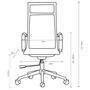 Cadeira Office Fortt Oslo Cef03-p, até 120kg, Esteirinha, Base Cromada, Com Rodinha, Preta