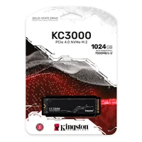 キングストン 1TB m.2 SSD Gen4 SKC3000S SKC3000D/4096G - SSD de 4TB Série KC3000 PCIe Ger. 4.0 M.2