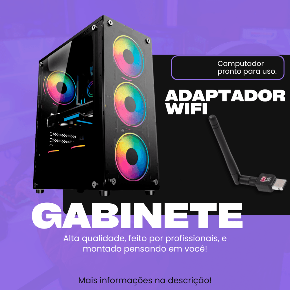 Pc Gamer Mrp Intel Core I7 3.4GHz, 16GB, SSD 240GB, Windows 10, Preto - RGB em Campinas - foto 2