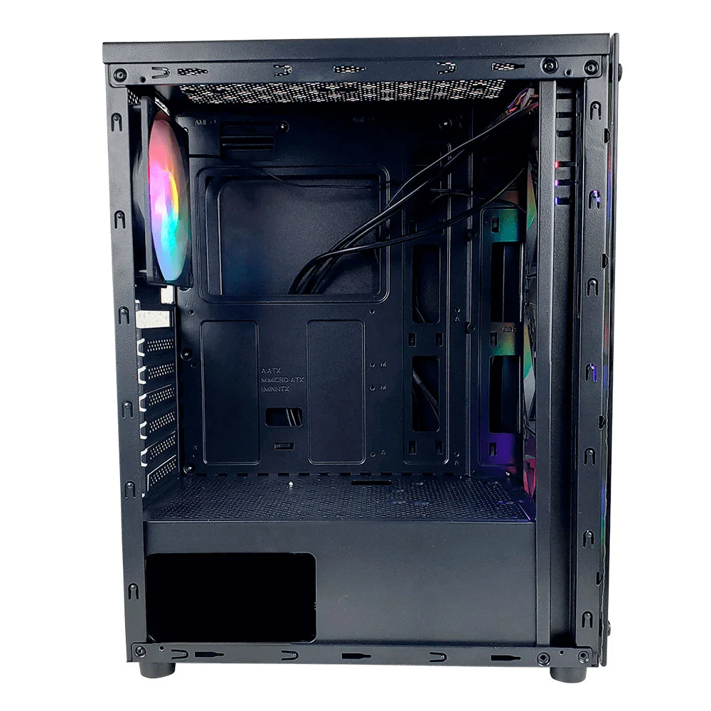 Gabinete Gamer Hayom Gb1729, ATX, Lateral e Frontal em Vidro Temperado, 4x Cooler, Preto Gabinete Gamer Hayom Gb1729, ATX, Lateral e Frontal em Vidro Temperado, 4x Cooler, Preto
