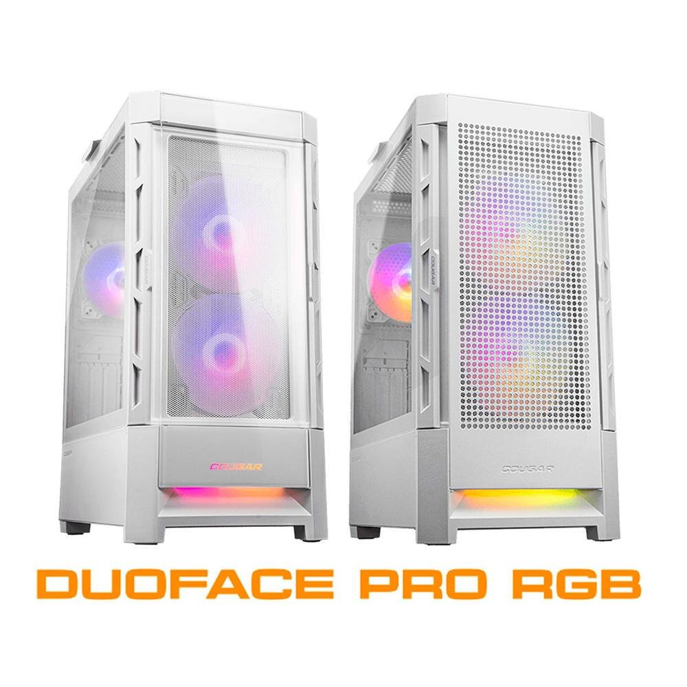 Gabinete Gamer Cougar Duoface, ATX, RGB, White - Ref.385zd10.0003 Gabinete Gamer Cougar Duoface, ATX, RGB, White - Ref.385zd10.0003