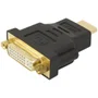 Adaptador Conector HDMI, Macho X Dvi-d Fêmea 24+5 - Dourado