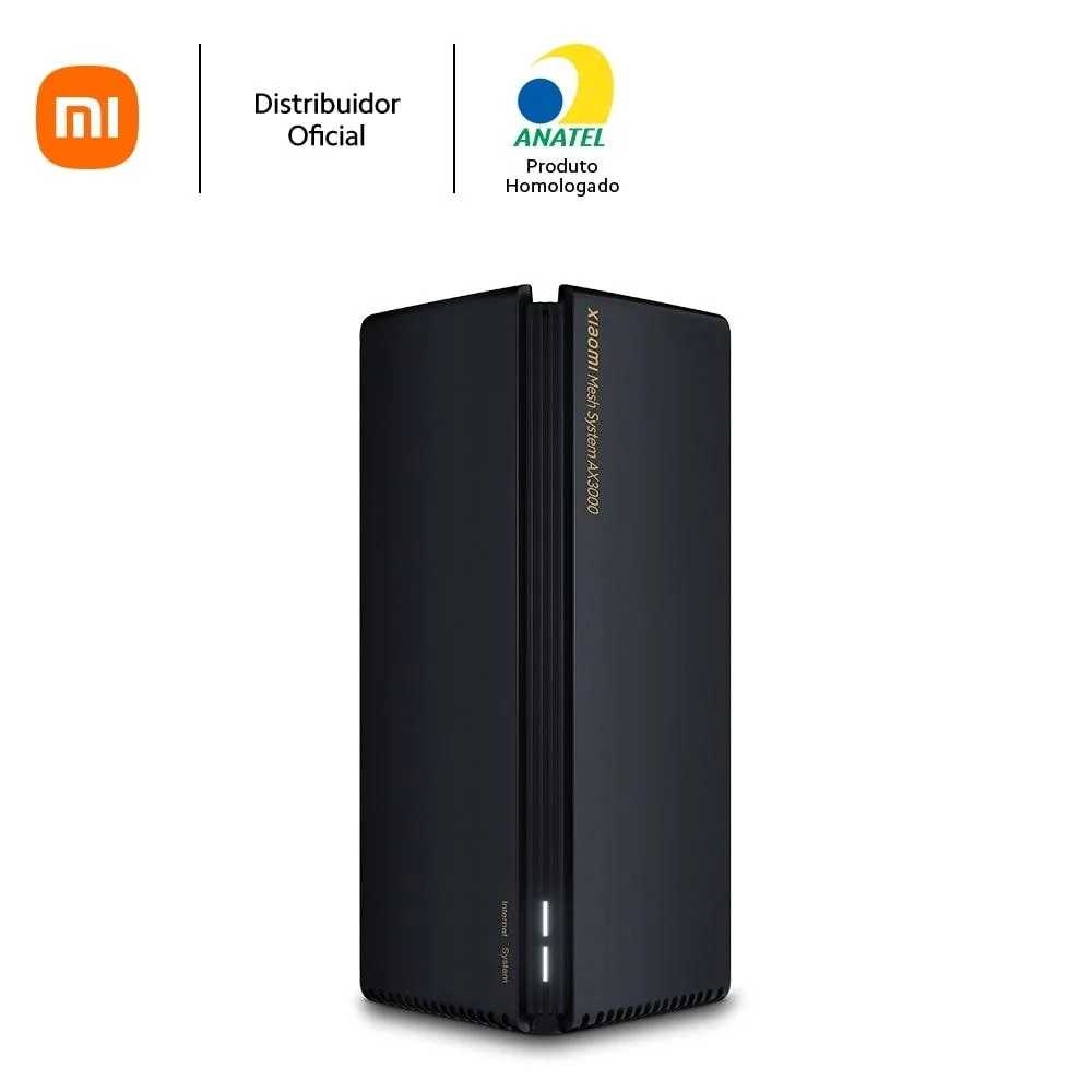 Roteador Mesh Wi-Fi 6 Xiaomi Ax3000, Preto, U