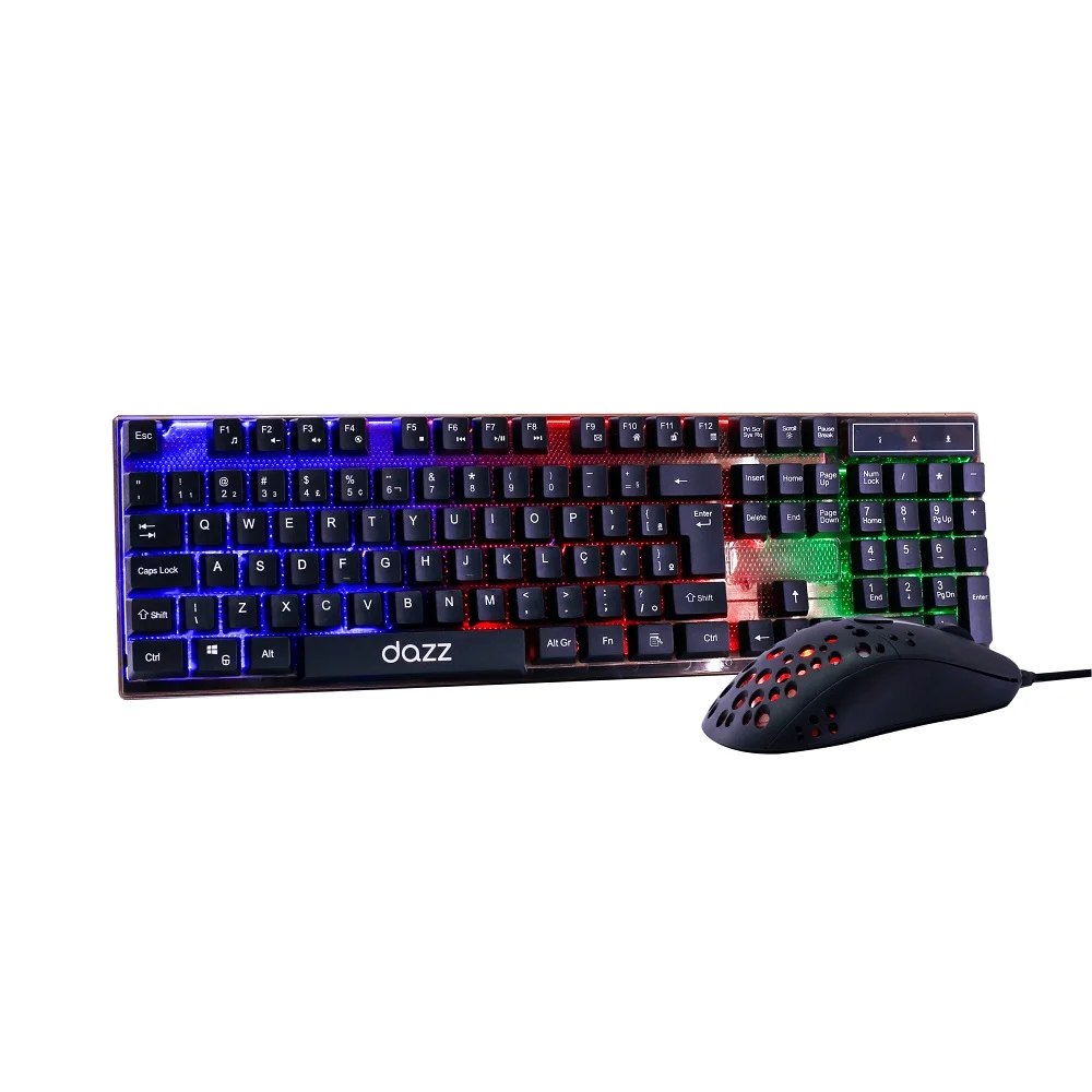 Teclado E Mouse DazzUSB Gamer Diamond Dust