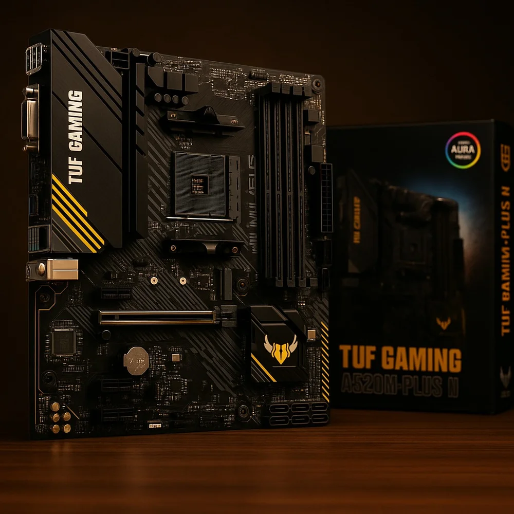 Placa Mãe Asus TUF Gaming A520M PLUS II, AMD AM4, 4x Slots DDR4, USB 3.2, Slot M.2 NVMe - Micro ATX Placa Mãe Asus TUF Gaming A520M PLUS II, AMD AM4, 4x Slots DDR4, USB 3.2, Slot M.2 NVMe - Micro ATX