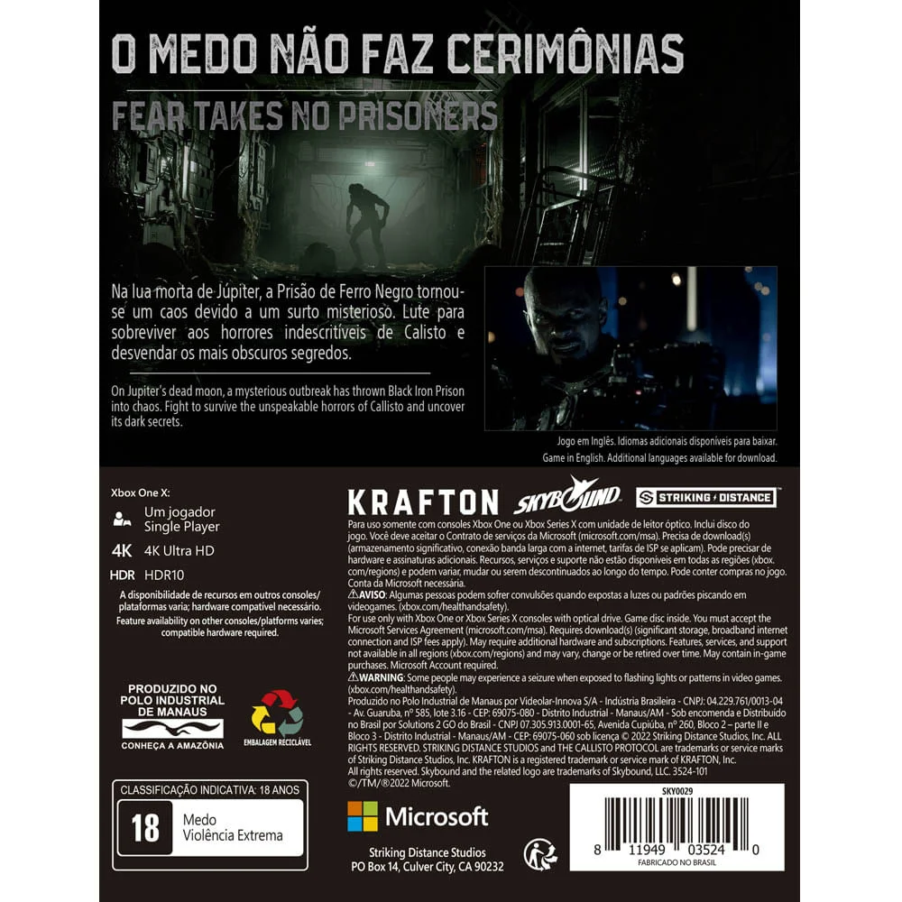 Jogo The Callisto Protocol Day One Edition - Xbox One