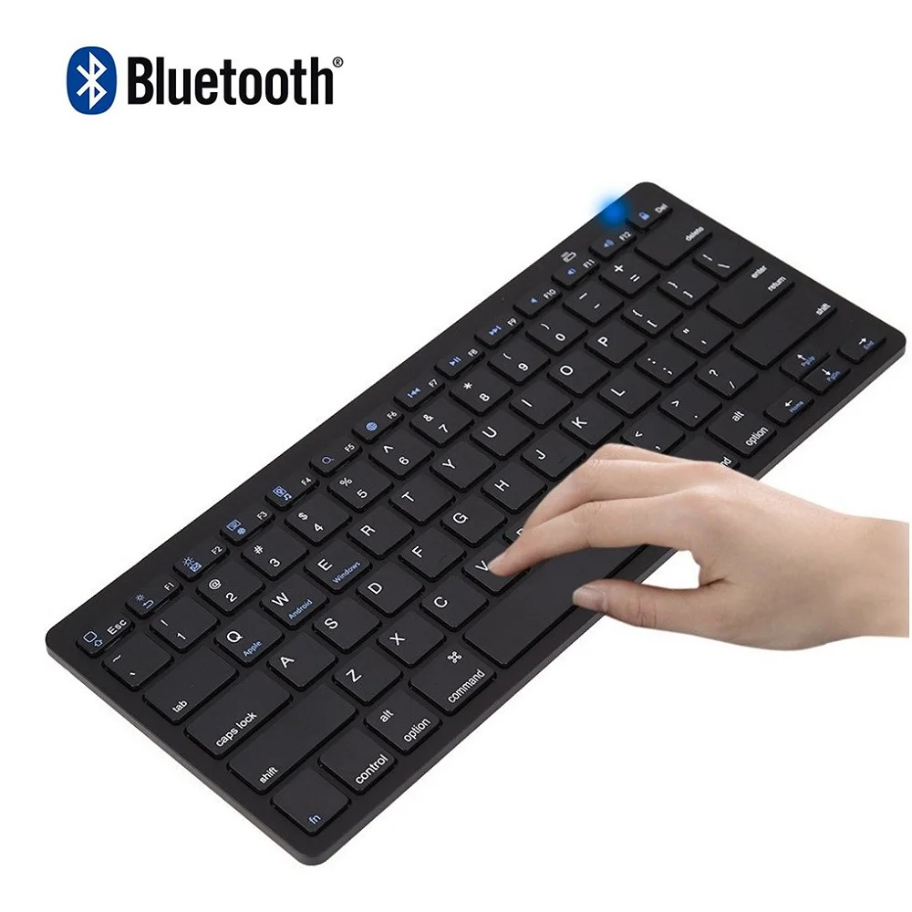 Teclado Bluetooth Sem Fio Kapbom Notebook Preto