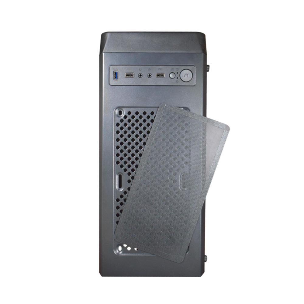 Gabinete Gamer K-mex A2g8 Infinity Streamer, Mid Tower, ArGB, ATX, Lateral Full Acrílico Transparente, C/ 3 Fans ARGB, Preto + Controle
