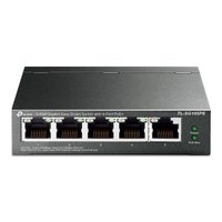 Switch Gigabit, Easy Smart 10/100/1000 C/ 5 Portas (sendo 4 Poe) - Tl-sg105pe SMB