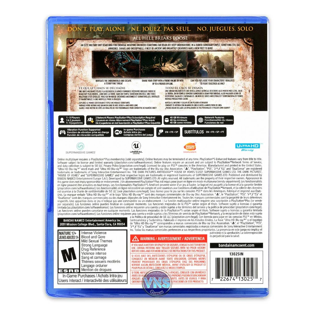 The Dark Pictures Anthology: House Of Ashes - Ps5