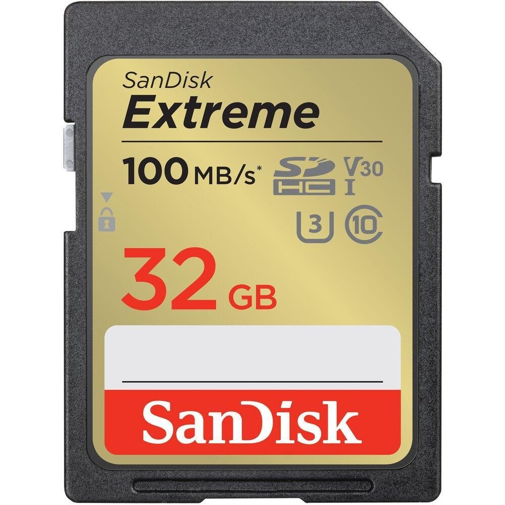 Cartão Sdhc Sandisk, Extreme 32GB - 100MB/s