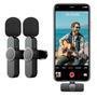 Microfone Lapela Sem Fio Lelong Duplo, 2.4ghz, Compatível Com Iphone Ipad Lightning