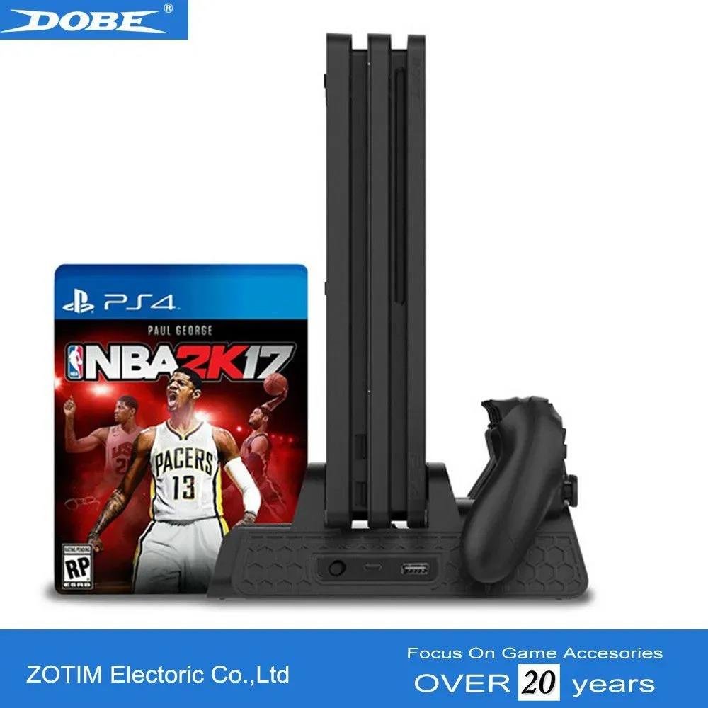 Base Dobe Para Ps4, Com Cooler, Carrega 2 Joystick Slim Pro Ps4 Base Dobe Para Ps4, Com Cooler, Carrega 2 Joystick Slim Pro Ps4