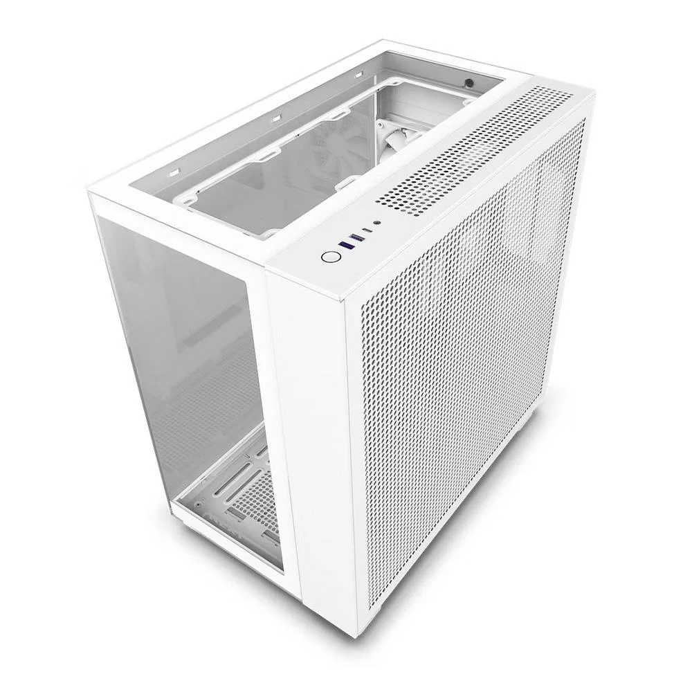 Gabinete Gamer Nzxt H9 Elite RGB, Mid-Tower, Vidro Temperador, Branco - Cm-H91ew-01 Gabinete Gamer Nzxt H9 Elite RGB, Mid-Tower, Vidro Temperador, Branco - Cm-H91ew-01