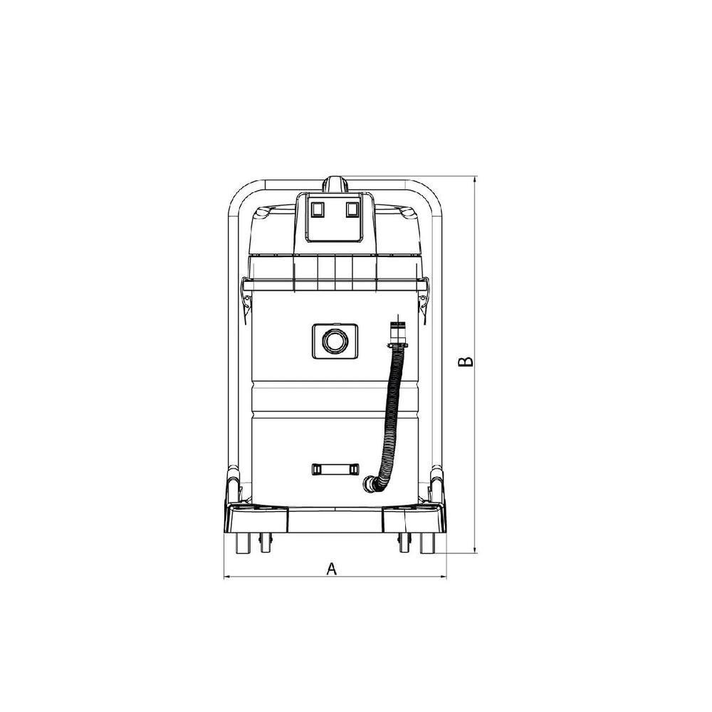 Aspirador De Pó Tramontina 80L 2400w 127V Inox