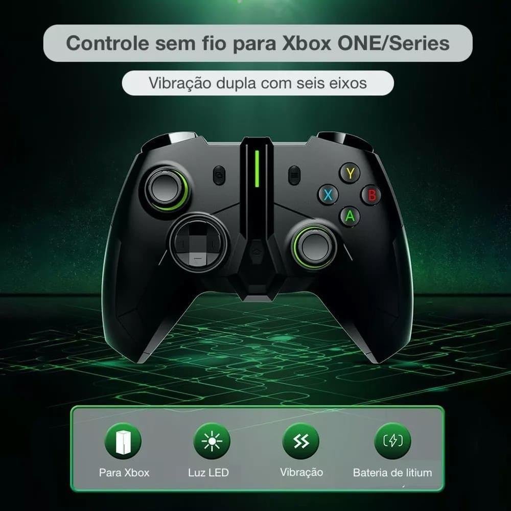 Controle Gamer Feir Fr-4208 Joystick Sem Fio, Wireless, Para Xbox One Computador Pc