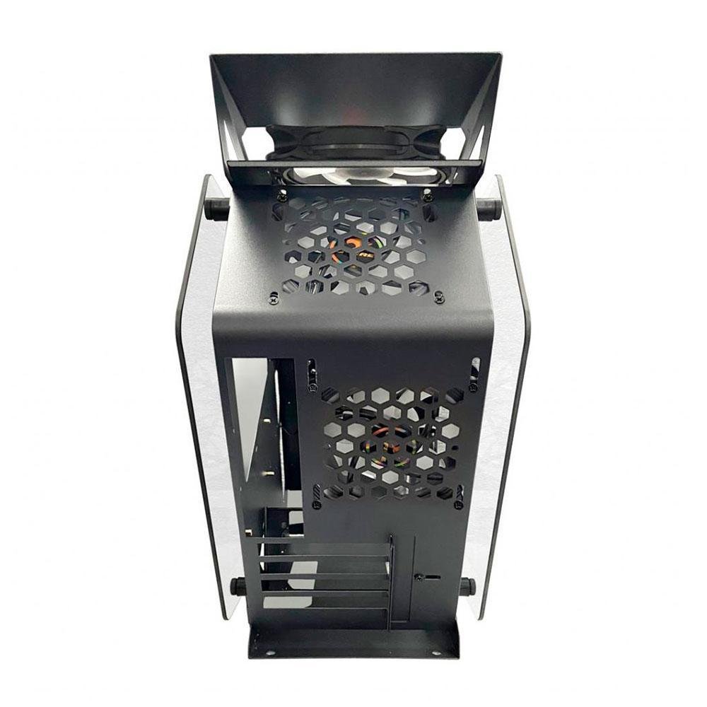 Gabinete Gamer Pixxo, Gs Preto RGB, Coler Fans, Lateral Vidro - Htlk6s23r6