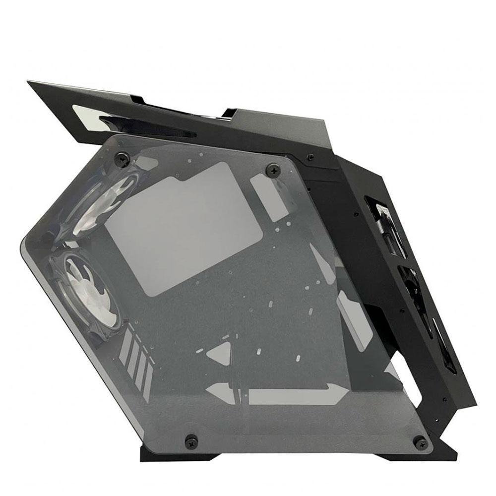 Gabinete Gamer Pixxo, Gs Preto RGB, Coler Fans, Lateral Vidro - Htlk6s23r6
