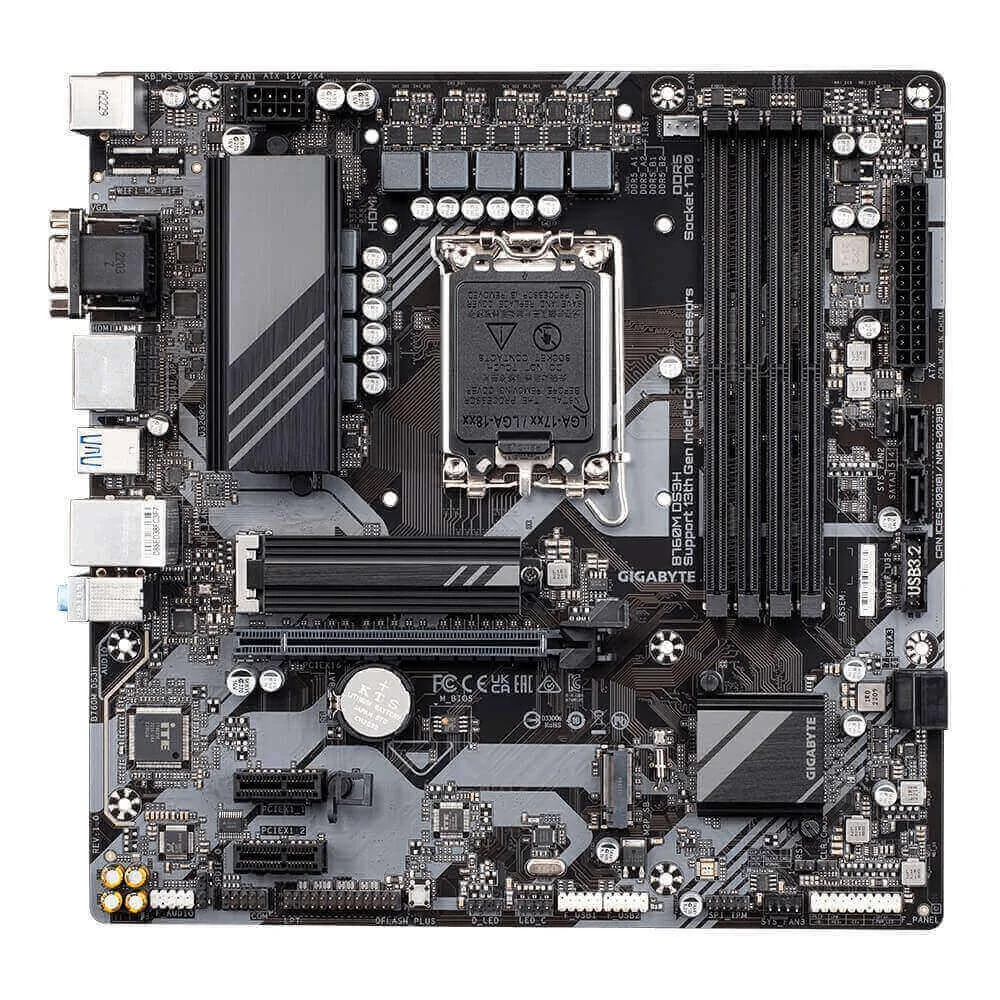 Placa-Mãe Gigabyte B760m DS3h, DDR5, LGA1700, Micro ATX