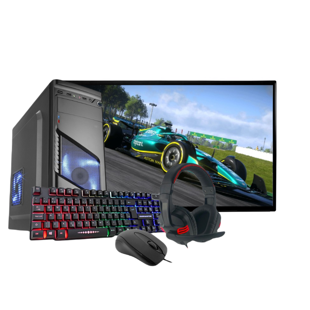 Megaview Kit Pc Gamer I7 16GB GT 4GB SSD240 Monitor 20 KaBuM