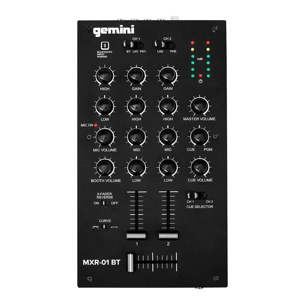 Mixer Dj Analógico Gemini Mxr01bt KaBuM